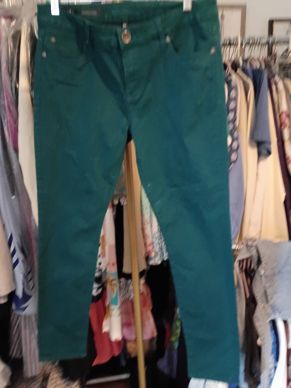 Kut from the Kloth Teal High-Rise Skinny Jeans
